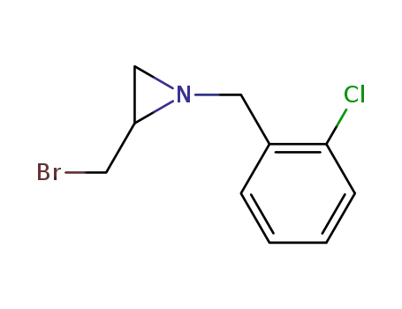 Molecular Structure of 832724-77-3 (Aziridine, 2-(bromomethyl)-1-[(2-chlorophenyl)methyl]-)