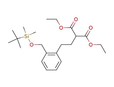 diethyl 2-(2-((tert-butyldimethylsilyloxy)methyl)phenethyl)malonate