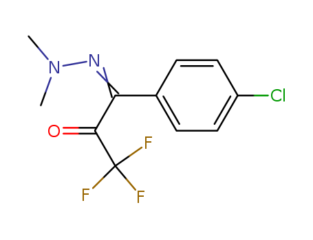 Molecular Structure of 111269-42-2 (1,2-Propanedione, 1-(4-chlorophenyl)-3,3,3-trifluoro-,
1-(dimethylhydrazone))