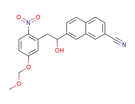 7-{1-hydroxy-2-[5-(methoxymethoxy)-2-nitrophenyl]ethyl}naphthalene-2-carbonitrile