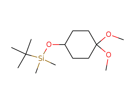 Molecular Structure of 124414-01-3 (tert-butyl[(4,4-dimethoxycyclohexyl)oxy]dimethylsilane)