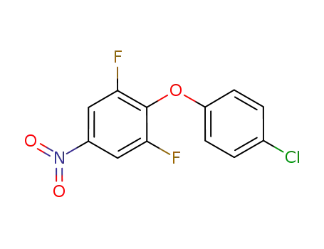 Molecular Structure of 549547-32-2 (2-(4-chlorophenoxy)-1,3-difluoro-5-nitrobenzene)