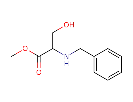 Molecular Structure of 144001-42-3 (N-Benzyl-DL-serine Methyl Ester)