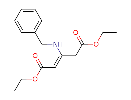 2-Pentenedioic acid, 3-[(phenylmethyl)amino]-, diethyl ester