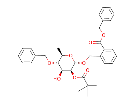 2'-(benzyloxycarbonyl)benzyl 4-O-benzyl-2-O-pivaloyl-α-D-rhamnopyranoside
