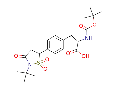 (2S)-2-[(tert-butoxycarbonyl)amino]-3-[4-(2-tert-butyl-1,1-dioxido-3-oxoisothiazolidin-5-yl)phenyl]propanoic acid