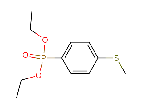 Molecular Structure of 77918-45-7 ((4-METHYLSULFANYL-PHENYL)-PHOSPHONIC ACID DIETHYL ESTER)