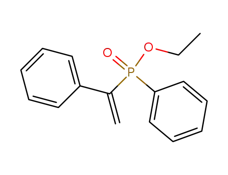 Molecular Structure of 104855-61-0 (Phosphinic acid, phenyl(1-phenylethenyl)-, ethyl ester)
