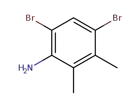 Molecular Structure of 22364-27-8 (4,6-DIBROMO-2,3-DIMETHYLANILINE)