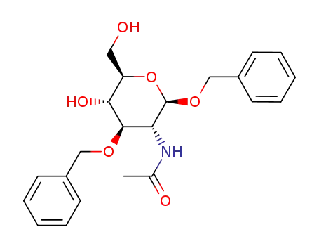 Molecular Structure of 14855-31-3 (1,3-O-Dibenzyl-N-acetyl-β-D-glucosaMine)