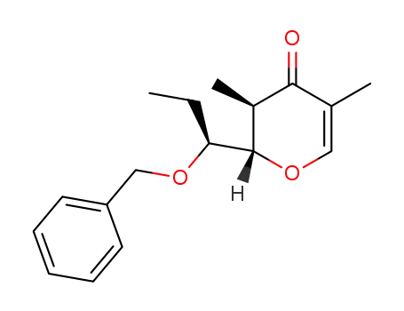 (2S*,1'S*,3R*)-2-<(1'-benzyloxy)propyl>-3,5-dimethyl-2,3-dihydro-4H-pyran-4-one