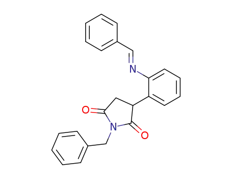 2,5-Pyrrolidinedione,
1-(phenylmethyl)-3-[2-[(phenylmethylene)amino]phenyl]-, (E)-