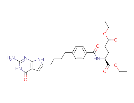 diethyl N-{4-[4-(2-amino-4-oxo-4,7-dihydro-3H-pyrrolo[2,3-d]pyrimidin-6-yl)butyl]benzoyl}-L-glutamate