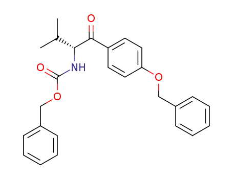 Carbamic acid, [(1R)-2-methyl-1-[4-(phenylmethoxy)benzoyl]propyl]-,
phenylmethyl ester