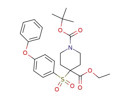 1-tert-butyl 4-ethyl 4-[(4-phenoxyphenyl)sulfonyl]piperidine-1,4-dicarboxylate
