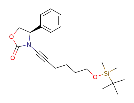 2-Oxazolidinone,
3-[6-[[(1,1-dimethylethyl)dimethylsilyl]oxy]-1-hexynyl]-4-phenyl-, (4R)-