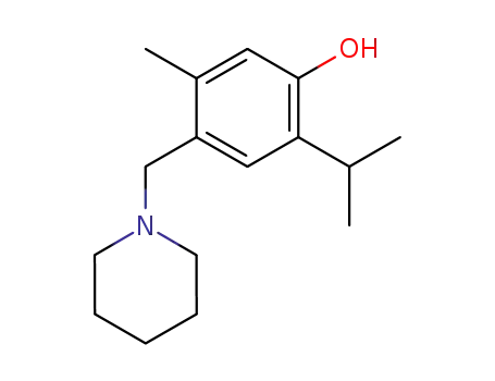 5-methyl-4-(piperidin-1-ylmethyl)-2-(propan-2-yl)phenol