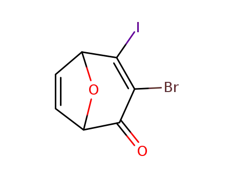 3-bromo-4-iodo-8-oxabicyclo[3.2.1]octa-3,6-dien-2-one