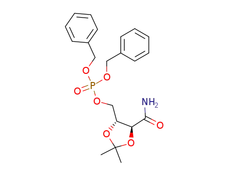 Phosphoric acid,
[(4R,5S)-5-(aminocarbonyl)-2,2-dimethyl-1,3-dioxolan-4-yl]methyl
bis(phenylmethyl) ester