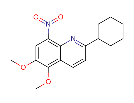 Quinoline, 2-cyclohexyl-5,6-dimethoxy-8-nitro-