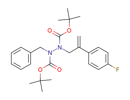N,N'-di(tert-butoxycarbonyl)-N'-[2-(4-fluorophenyl)allyl]-N-benzylhydrazine
