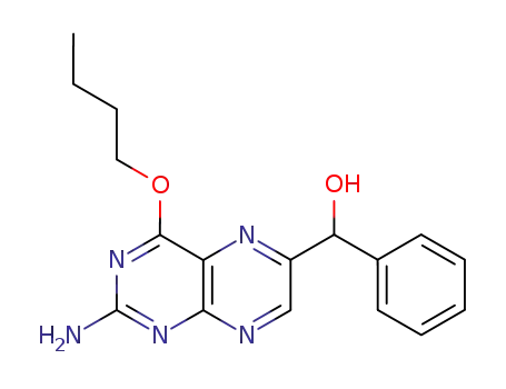 6-Pteridinemethanol, 2-amino-4-butoxy-a-phenyl-