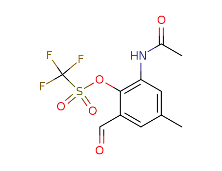 2-acetylamino-6-formyl-4-methylphenyl trifluoromethanesulfonate