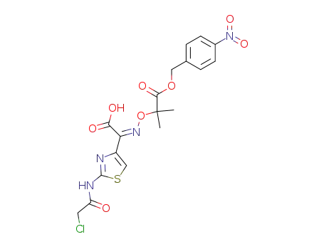 2-(2-chloroacetamido-4-thiazolyl)-(Z)-2-[1-methyl-1-(p-nitrobenzyloxycarbonyl)ethyloxyimino]acetic acid