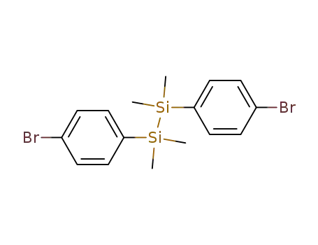 Molecular Structure of 10536-63-7 (Disilane, 1,2-bis(4-bromophenyl)-1,1,2,2-tetramethyl-)
