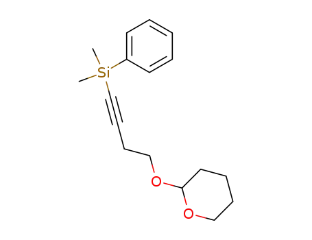 dimethyl(phenyl)(4-((tetrahydro-2H-pyran-2-yl)oxy)but-1-yn-1-yl)-silane