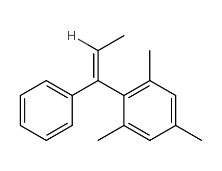 Molecular Structure of 4332-16-5 (Benzene, 1,3,5-trimethyl-2-(1-phenyl-1-propenyl)-, (Z)-)