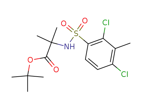 Alanine, N-[(2,4-dichloro-3-methylphenyl)sulfonyl]-2-methyl-,
1,1-dimethylethyl ester