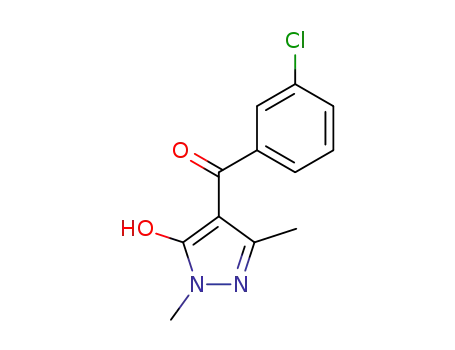 Methanone, (3-chlorophenyl)(5-hydroxy-1,3-dimethyl-1H-pyrazol-4-yl)-