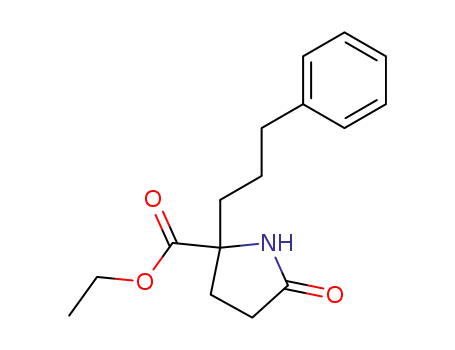 DL-Proline, 5-oxo-2-(3-phenylpropyl)-, ethyl ester