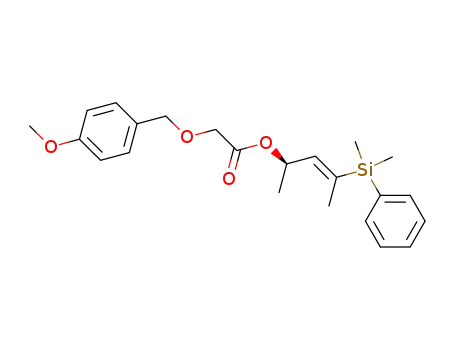 (4-methoxybenzyloxy)-acetic acid (E)-(R)-3-(dimethyl-phenyl-silanyl)-1-methyl-but-2-enyl ester