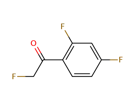 Molecular Structure of 319-34-6 (Ethanone, 1-(2,4-difluorophenyl)-2-fluoro- (9CI))