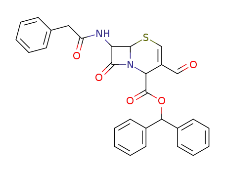 3-formyl-7β-phenylacetylamino-ceph-2-em-4α-carboxylic acid diphenylmethyl ester