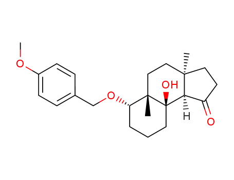 (+)-(3aS,5aS,6S,9aR,9bR)-6-(4-methoxybenzyloxy)-decahydro-9a-hydroxy-3a,5a-dimethyl-2H-cyclopenta[a]naphthalen-1(9bH)-one