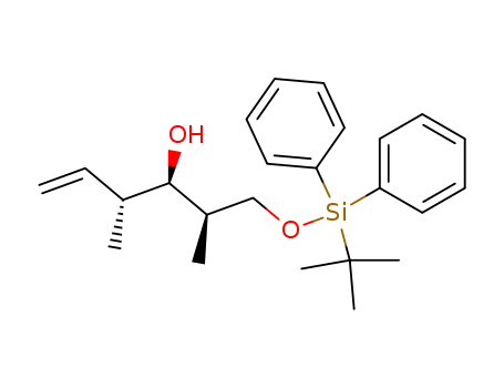 Molecular Structure of 198124-61-7 (5-Hexen-3-ol, 1-[[(1,1-dimethylethyl)diphenylsilyl]oxy]-2,4-dimethyl-,
(2R,3R,4R)-)