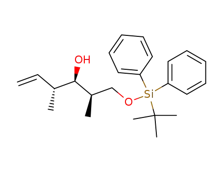 Molecular Structure of 198124-61-7 (5-Hexen-3-ol, 1-[[(1,1-dimethylethyl)diphenylsilyl]oxy]-2,4-dimethyl-,
(2R,3R,4R)-)