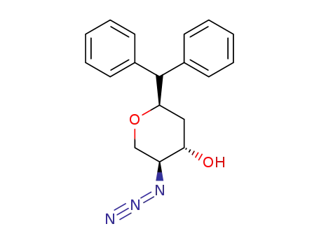 (2R,4S,5S)-5-azido-2-benzhydryl-tetrahydropyran-4-ol