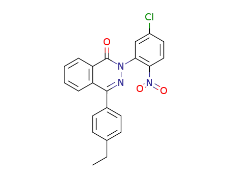 Molecular Structure of 300730-53-4 (2-(2-nitro-5-chlorophenyl)-4-(4-ethylphenyl)-1,2-dihydrophthalazin-1(2H)-one)