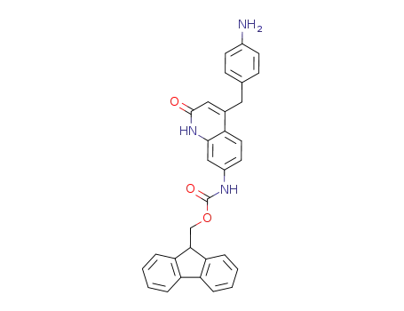 4-(4-aminobenzyl)-7-(9-fluorenylmethoxycarbonylamino)-1H-quinolin-2-one