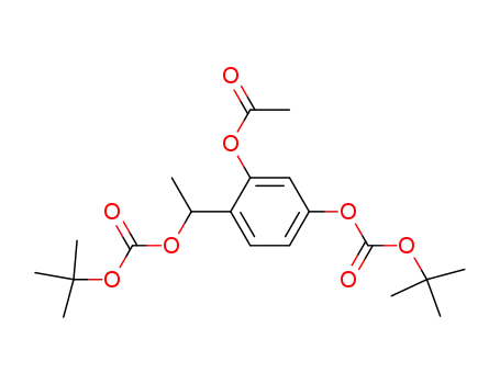 1-(1'-tert-butoxycarbonyloxy-ethyl)-2-acetoxy-5-tert-butoxycarbonyloxy-benzene