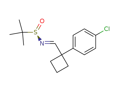 (R)-N-(1-(4-chlorophenyl)cyclobutanemethylene)-t-butanesulfinamide
