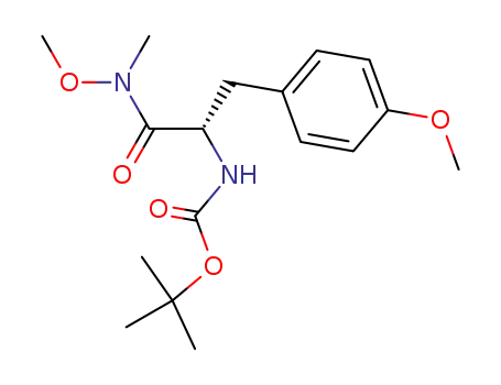 Carbamic acid,
[2-(methoxymethylamino)-1-[(4-methoxyphenyl)methyl]-2-oxoethyl]-,
1,1-dimethylethyl ester, (S)-