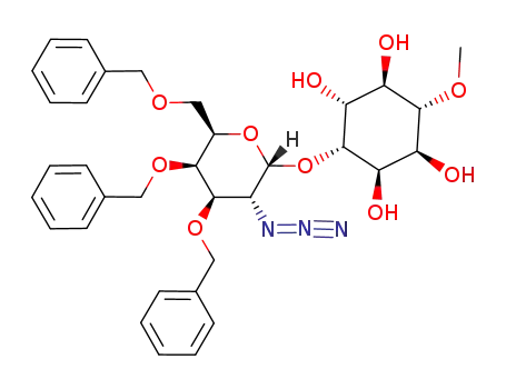 2-azido-3,4,6-tri-O-benzyl-2-deoxy-D-galactopyranosyl-α(1->6)-3-O-methyl-D-chiro-inositol