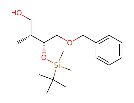 1-Butanol,
3-[[(1,1-dimethylethyl)dimethylsilyl]oxy]-2-methyl-4-(phenylmethoxy)-,
(2R,3R)-