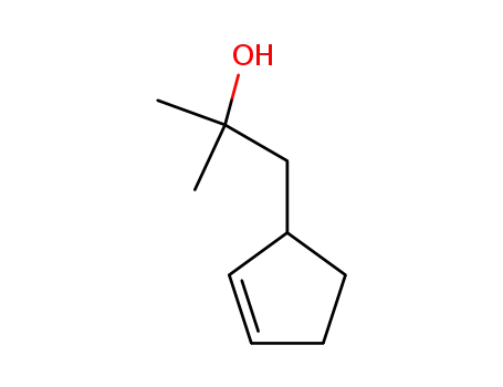 Molecular Structure of 90645-64-0 (1-(cyclopent-2-en-1-yl)-2-methylpropan-2-ol)