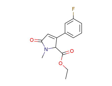 1H-Pyrrole-2-carboxylic acid,
3-(3-fluorophenyl)-2,5-dihydro-1-methyl-5-oxo-, ethyl ester